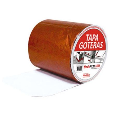 Tapa goteras Rojo 7.5cmx5m Rollo 6mm