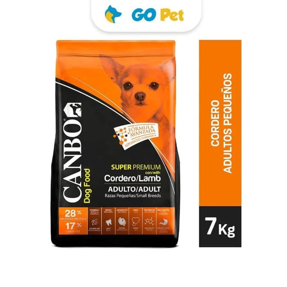Alimento para Perros Canbo Cordero Adulto Razas Pequeñas 7 Kg