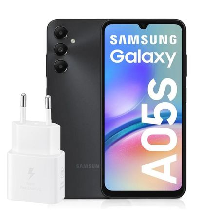 Galaxy A05s 6GB Ram 128GB Negro + Adapter 25w Blanco
