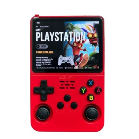 Consola de Videojuegos Portatil Retro R36S SD Kingston 128GB Rojo