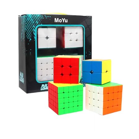 Set de 4 cubos de Rubik