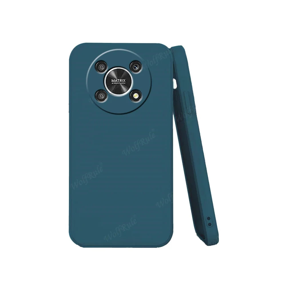Funda para Honor X5 Soft Feeling Antishock Azul Resistente ante Caídas y Golpes