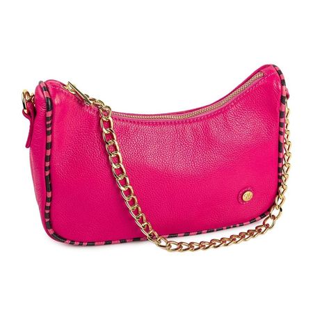 Cartera Marilyn Fucsia con relieve Cebra