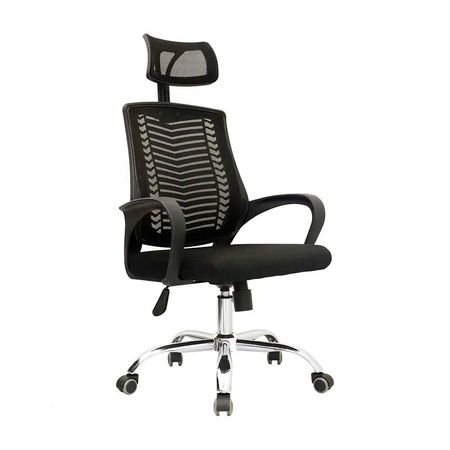 Silla de Oficina Giratoria Lifan Negro Con Cabecero Ofideas