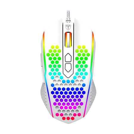 Mouse Gamer T-dagger Imperial Rgb White 7200 Dpi