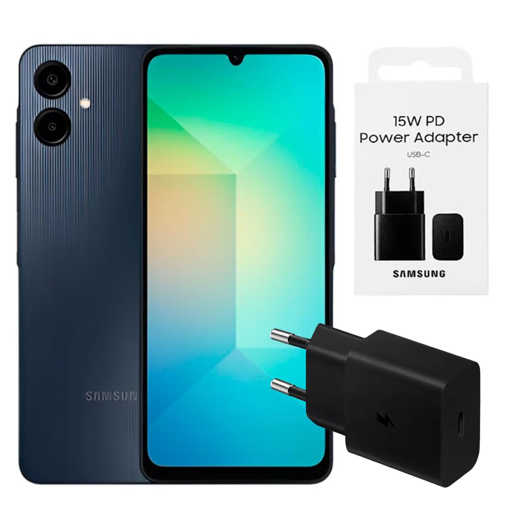 Galaxy A06 4GB Ram 64GB Negro + Adaptador 15w