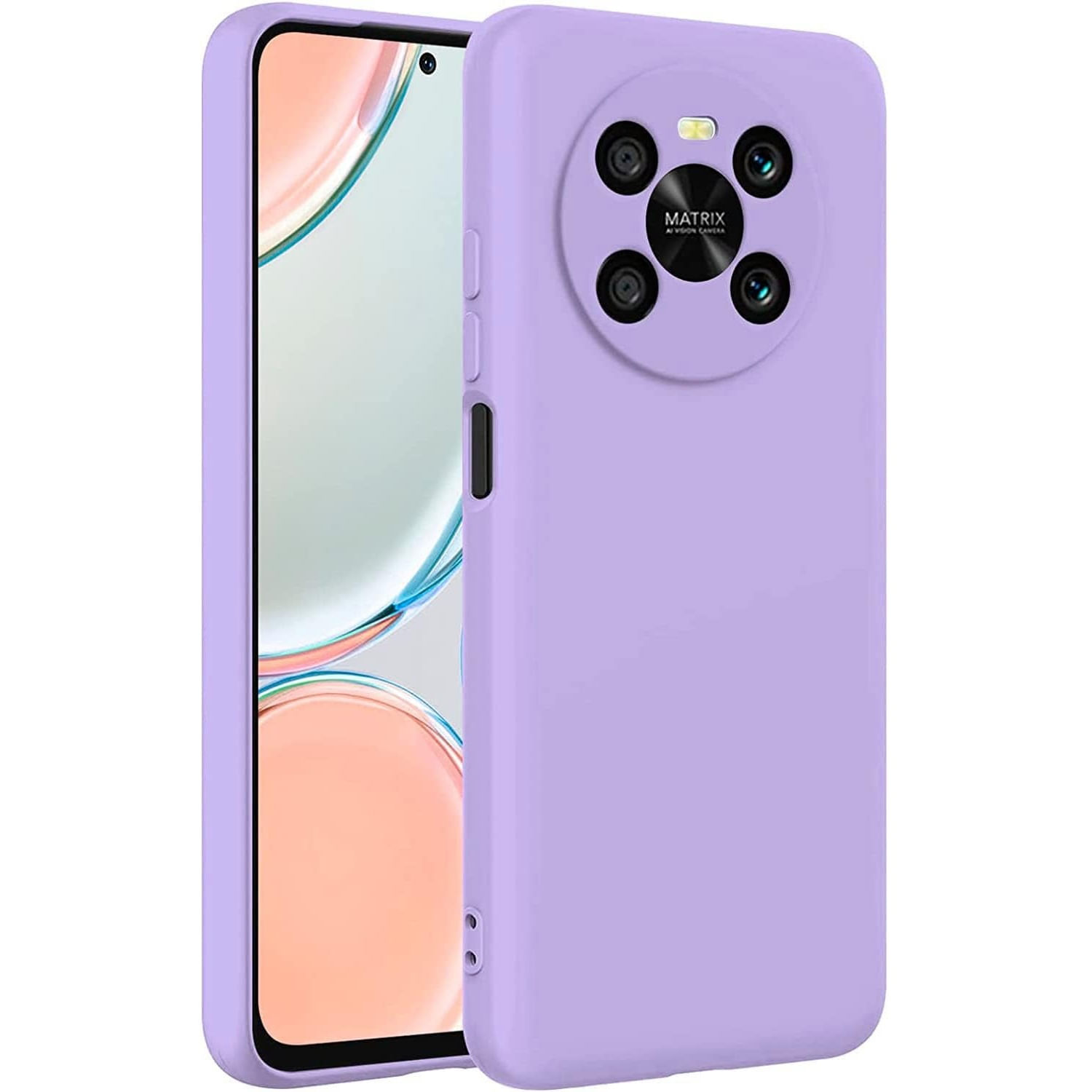 Funda para Honor 90 Lite Soft Feeling Antishock Lila Resistente ante Caídas y Golpes