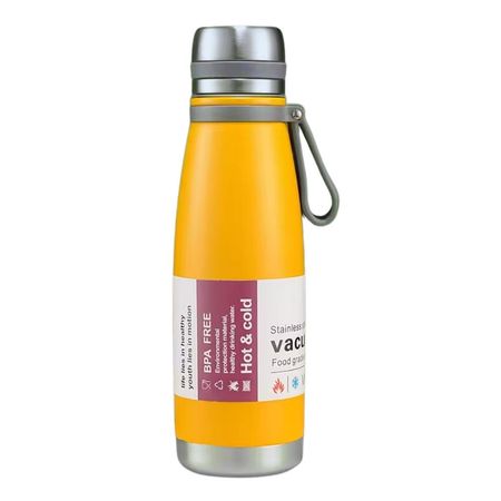 Termo Tomatodo De 800 ML Acero Inoxidable Color Amarillo