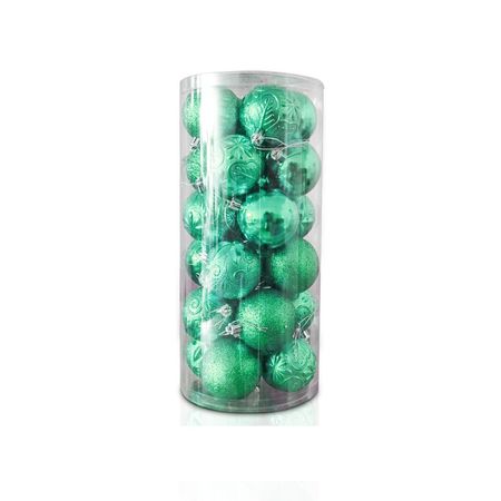 Set De Bolas Navideñas Jade X24 Und - 6