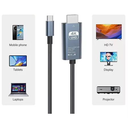 Cable Adaptador Usb C a Hdmi 4k