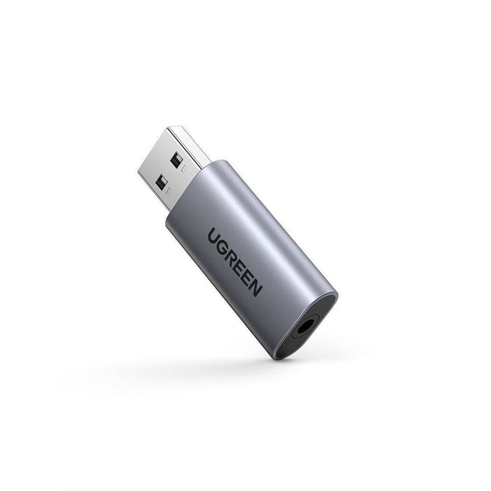Ugreen Adaptador Audio Externo Estereo Grey - 80864