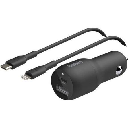 Cargador 37W USB-C Dual Carro PPS Belkin Cable Lightning - CCB004BT1MBK