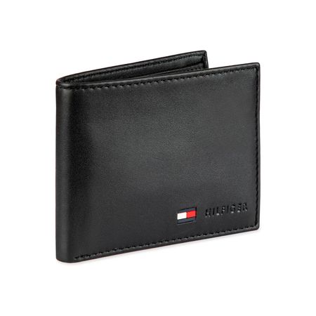 Billetera Tommy Hilfiger 31TL11X018 Original en Cuero Negro para Hombre