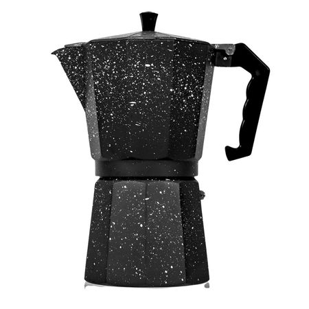 Cafetera Italiana Moka de 9 tazas Color Negro de 450 ml