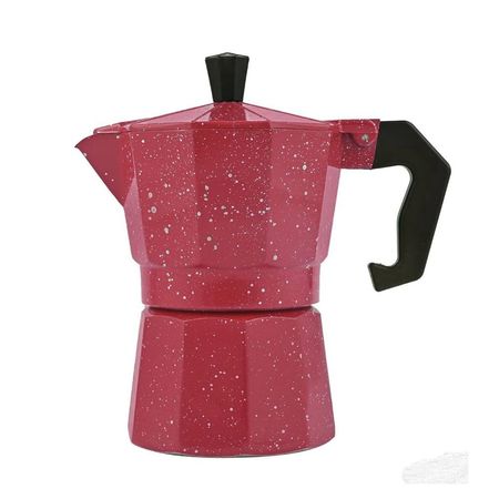 Cafetera Moka Italiana Expresso De 3 Tazas - 150ml Color Rojo