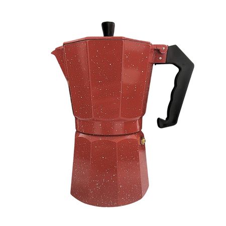 Cafetera Italiana Moka de 6 tazas Color Rojo de 300ml