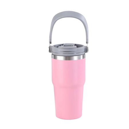 Vaso Termo Tomatodo Acero Inoxidable 600ml Color Rosado