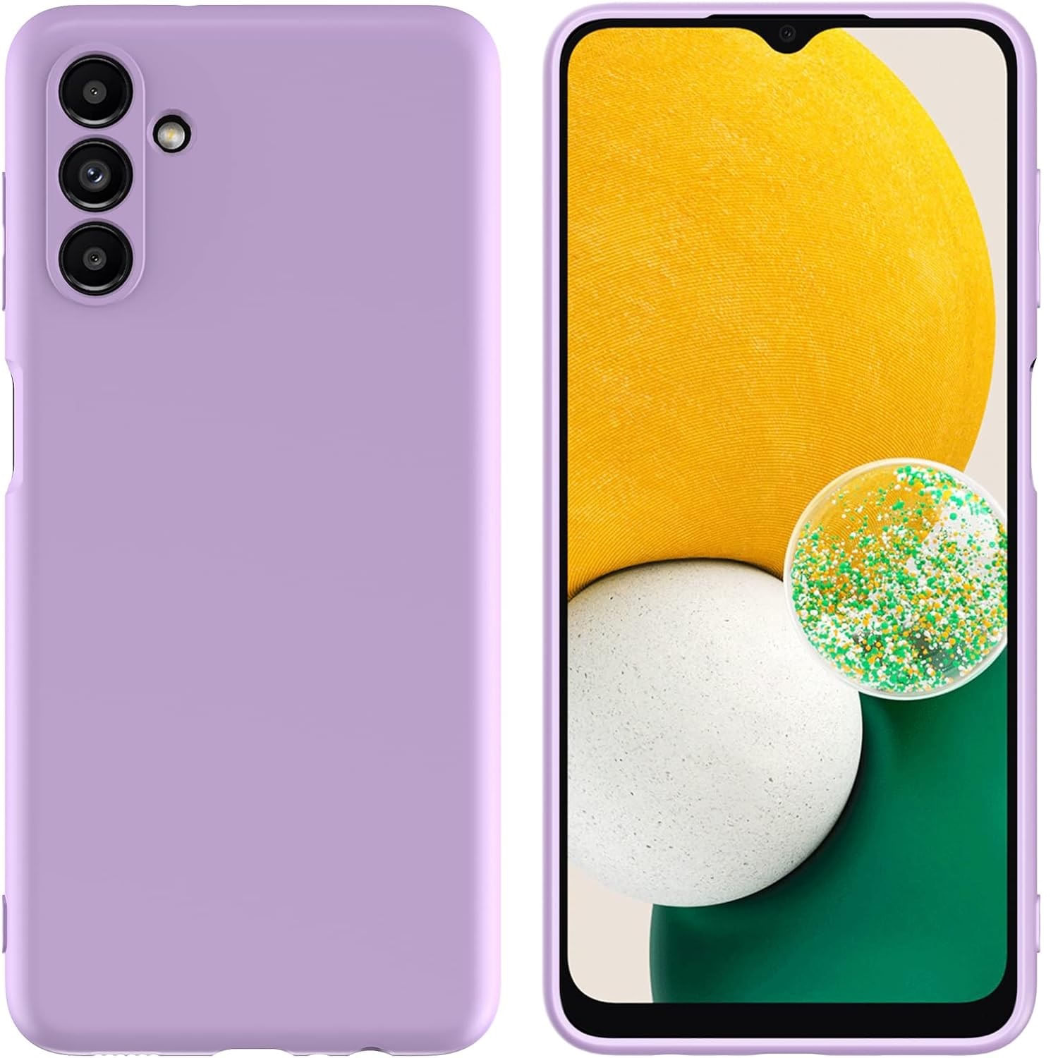 Funda para Tecno Spark 10 Pro Soft Feeling Antishock Lila Resistente ante Caídas y Golpes