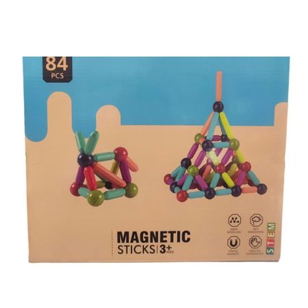 Set de Construcción Magnética  84 Piezas para Niños Set de Construcción Magnética 84 Piezas para Niños