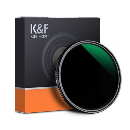 Filtro densidad neutra ND8-ND2000 variable de 9 pasos – K&F Concept - 82mm