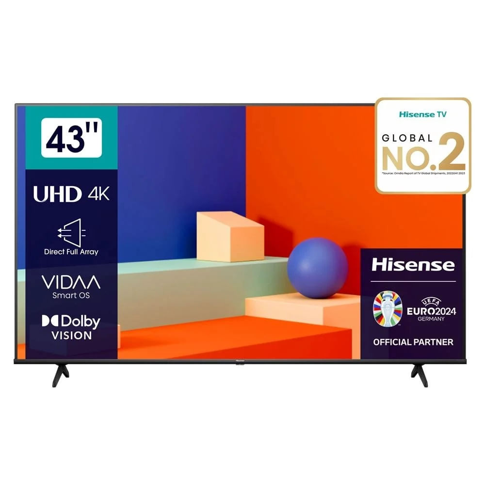 Televisor de 43"" Vidaa Smart Tv 4K UHD Hisense 43A6K (2023)