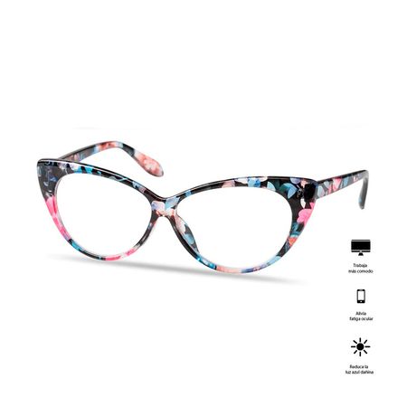 Lentes Oftalmicos Soolala Floral con Filtro Azul Talla Unica