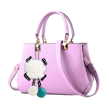 Cartera Pequeña Bolso de Mano Morral Mujer de Cuero Pu Rosado