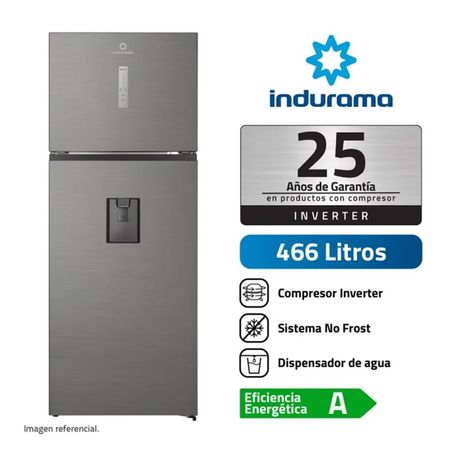 Refrigeradora de 466 Lts con Dispensador de Agua Indurama RI-529DI Silver