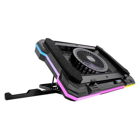 Cooler Laptop Ventilador Aire RGB de 7 Niveles Teros 7133 Tactil USB