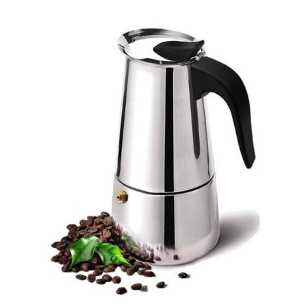 Cafetera Espresso Maker Italiana 6 Tazas Acero Inoxidable