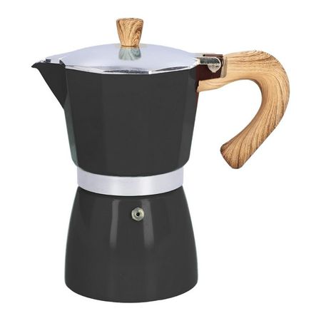 Cafetera Moka Italiana Espresso de 6 tazas - 300ml Negro