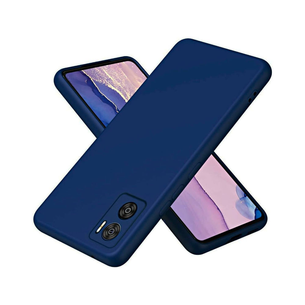 Funda para Motorola Edge 40 Neo Soft Feeling Antishock Azul Resistente ante Caídas y Golpes