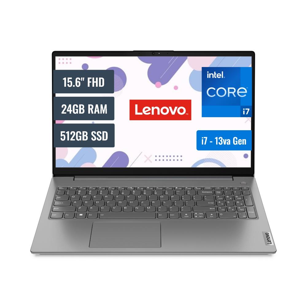 Laptop Lenovo V15 83A100ERLM24G Intel Core i7 1355U 24GB RAM 512GB SSD M.2 15.6 FHD FreeDOS