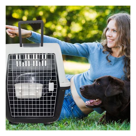 Transportadora de Mascota Clasica L100 en Color Negro