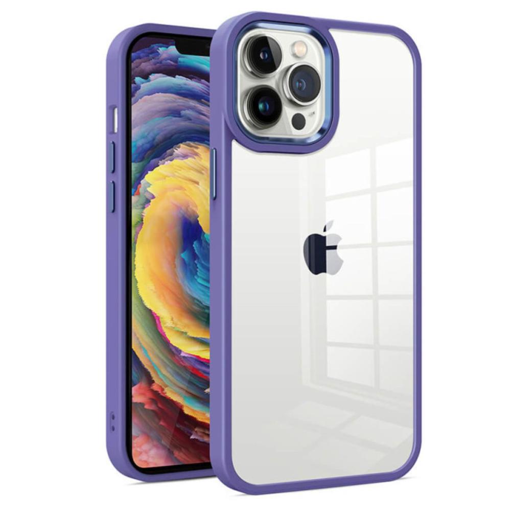 Carcasas Genéricos Compatibles con Iphone 12 Pro Max Morado
