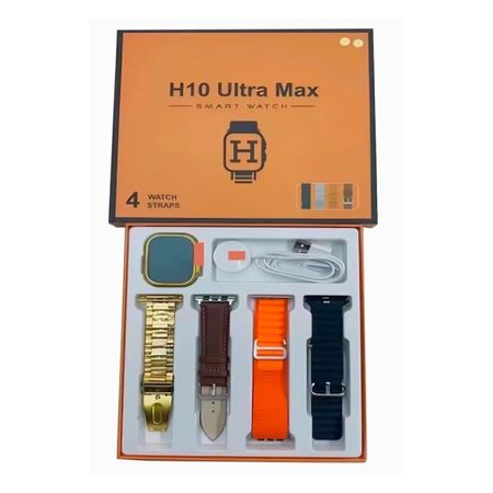 Smartwatch H10 Ultra Max Inalámbricas con 4 Correas