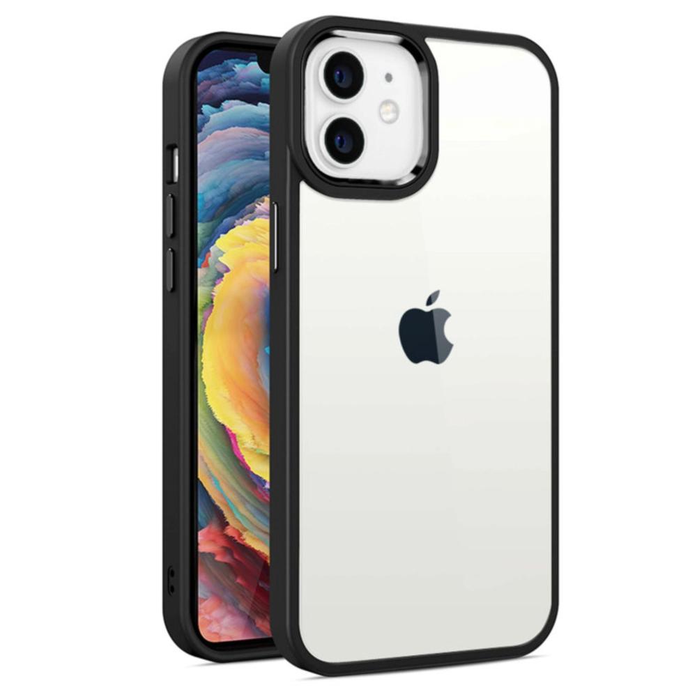 Carcasas Genéricos Compatibles con Iphone 12 Pro Negro