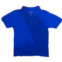 Polo Tipo Pique Calvin Klein Niños Color Azul