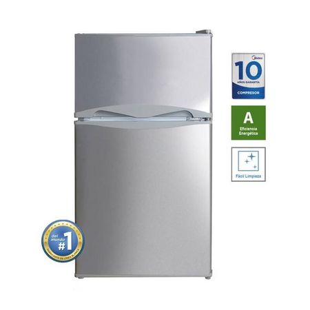 Frigobar 2 Puertas 87 Lts Midea MRTD04A4NPAAL Silver