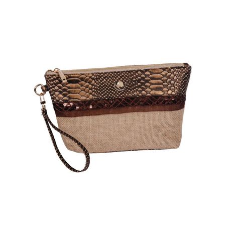 Clutch Frida color Cobre caiman