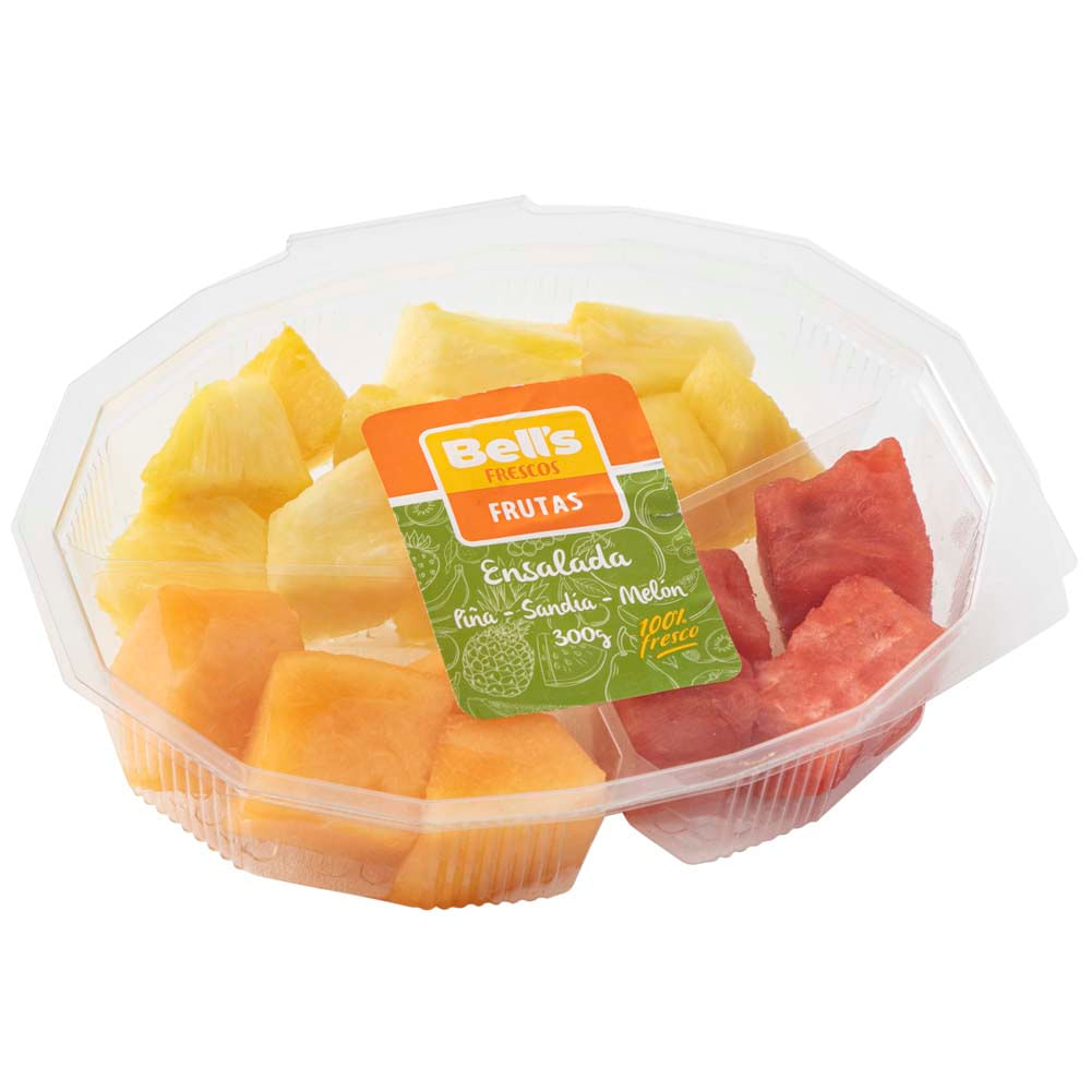 Ensalada de Piña, Sandía y Melón BELL'S Bandeja 300g aprox.