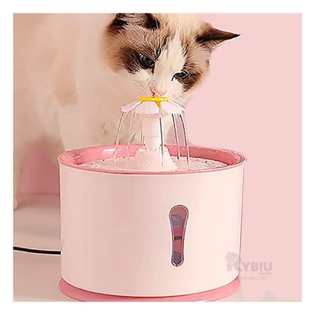 Fuente de Agua Circular Pet de Rosado Y+Papel de Regalo