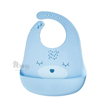 Babero Resistente al Agua para Bebe en Celeste Y+Stickers