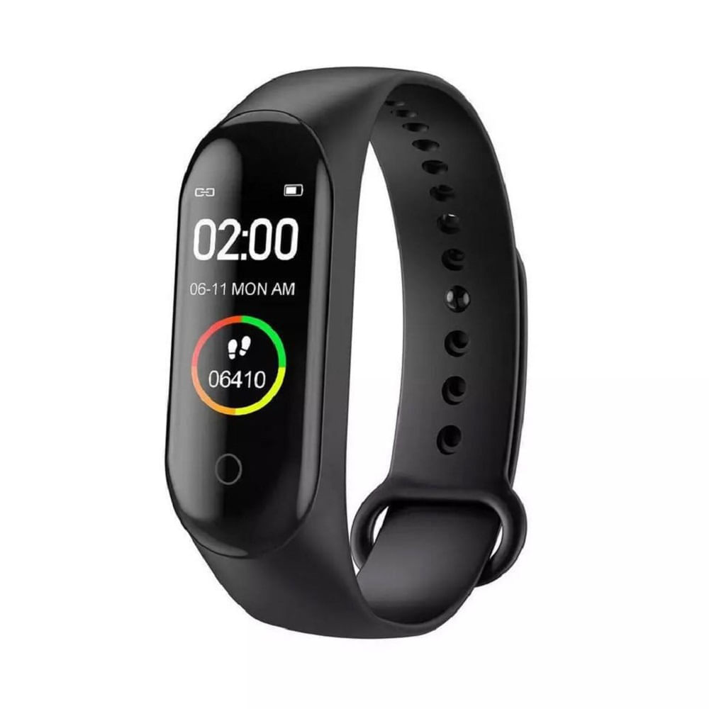 Smart Band M4 Correa Deporte Smartphone Celular Reloj Salud Negro