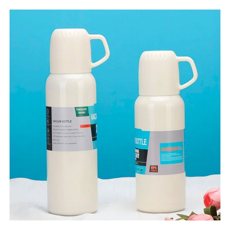 Termo para Bebidas Frias en Crema 500ml Y+Papel de Regalo