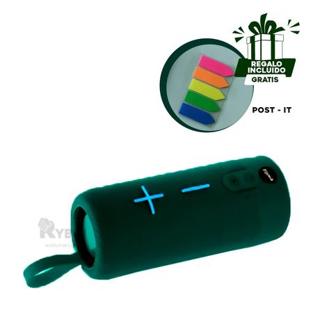 Parlante Recargable con Micro SD de Color Verde