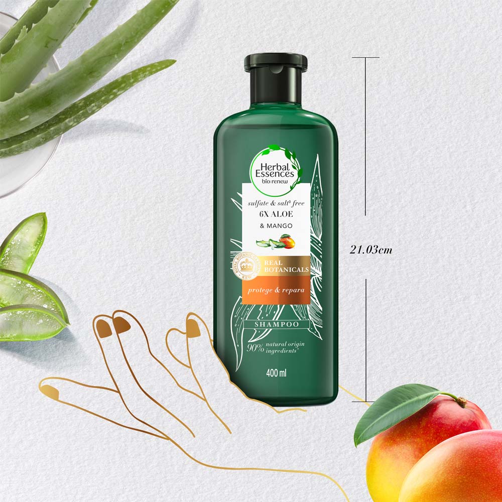 Shampoo HERBAL ESSENCES Aloe & Mango Frasco 400ml plazaVea Supermercado