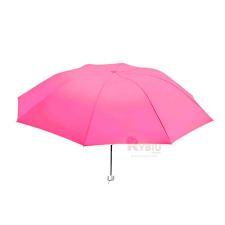 Parasol Eficiente de Color Rosado Y+Regalo Ligas para Peinar