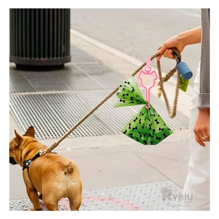 Bolsa de Desecho Biodegradable Pet de Color Verde