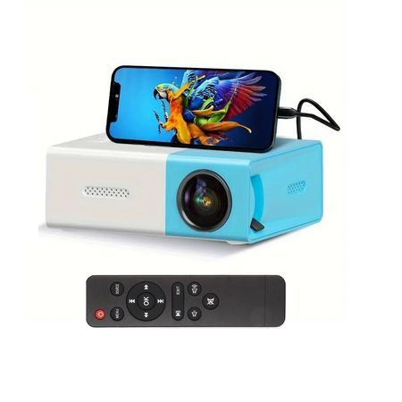 Proyector para Telefono Celular Portatil 1080P con Control Azul